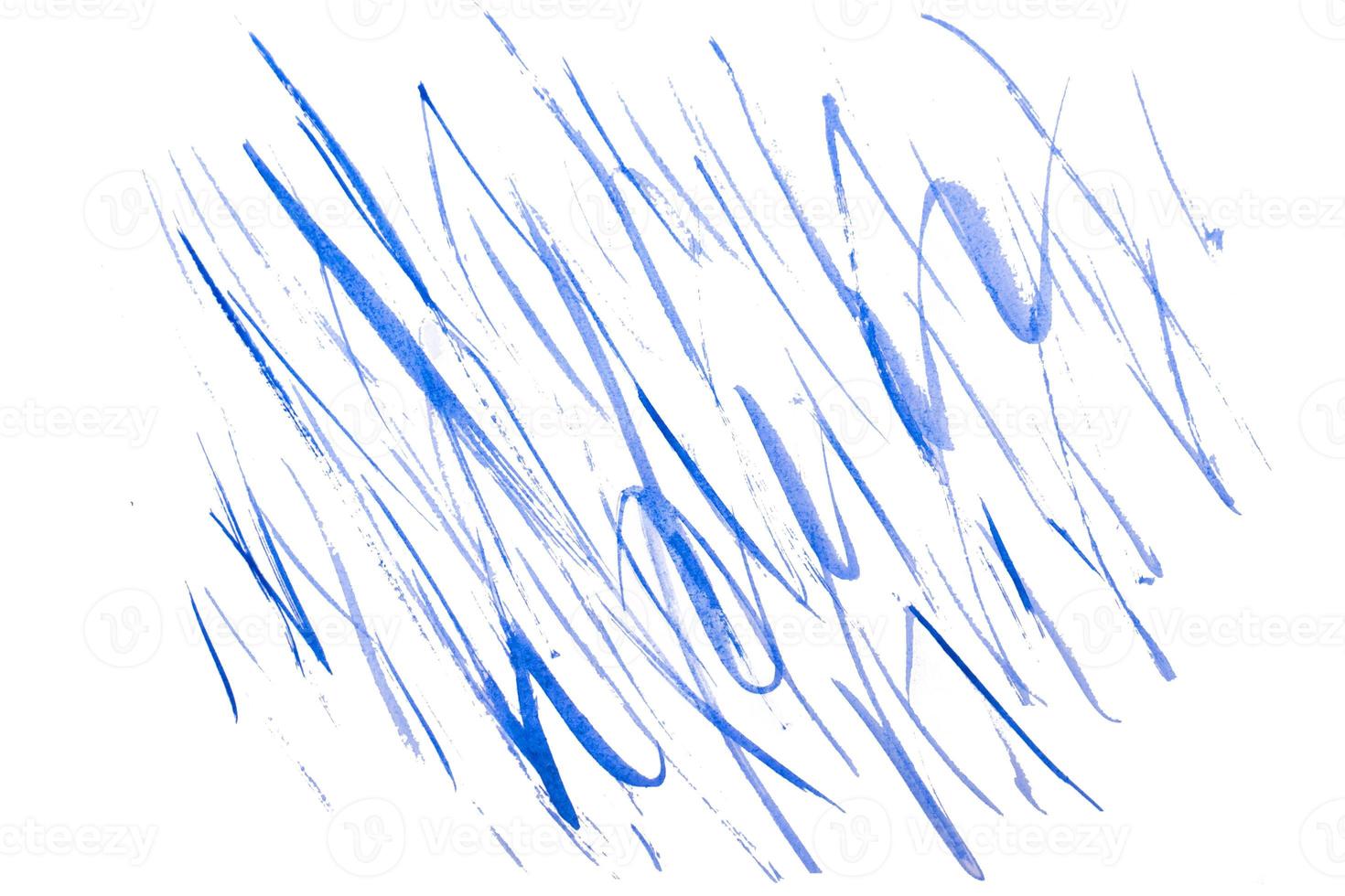 abstrakte blaue Linien Aquarell foto