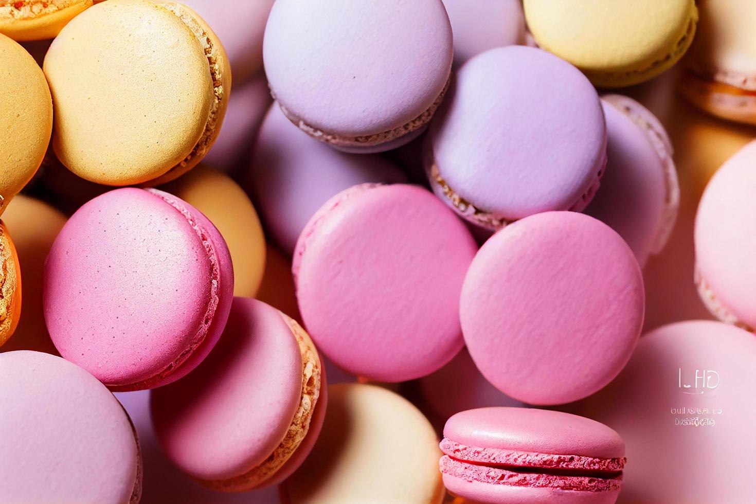 fallender stapel macarons, weiche und natürliche farbe foto