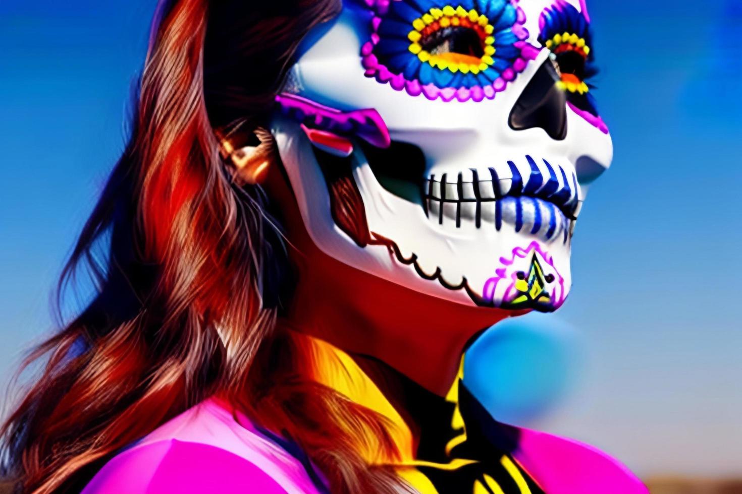 dia de los muertos, traditionelles mexikanisches kulturfest. Totentag. foto