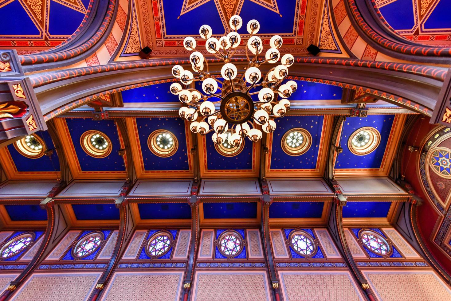 New York City - 11.Oktober 2017 - zentrale Synagoge in Midtown Manhattan, New York City. Es wurde 1870-72 erbaut und von Henry Fernbach im maurischen Revival-Stil entworfen. foto