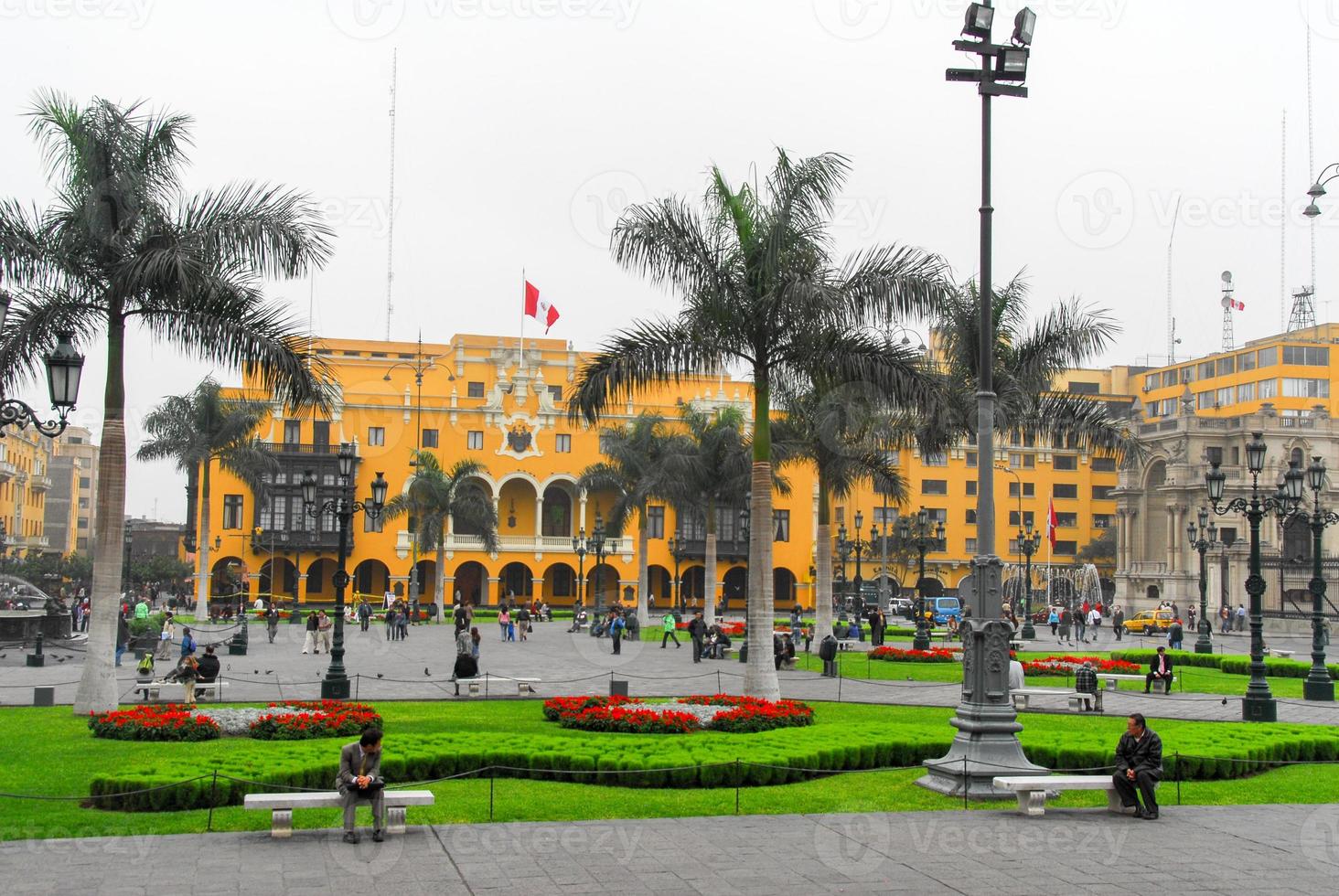 Plaza de Armas von Lima, Peru foto