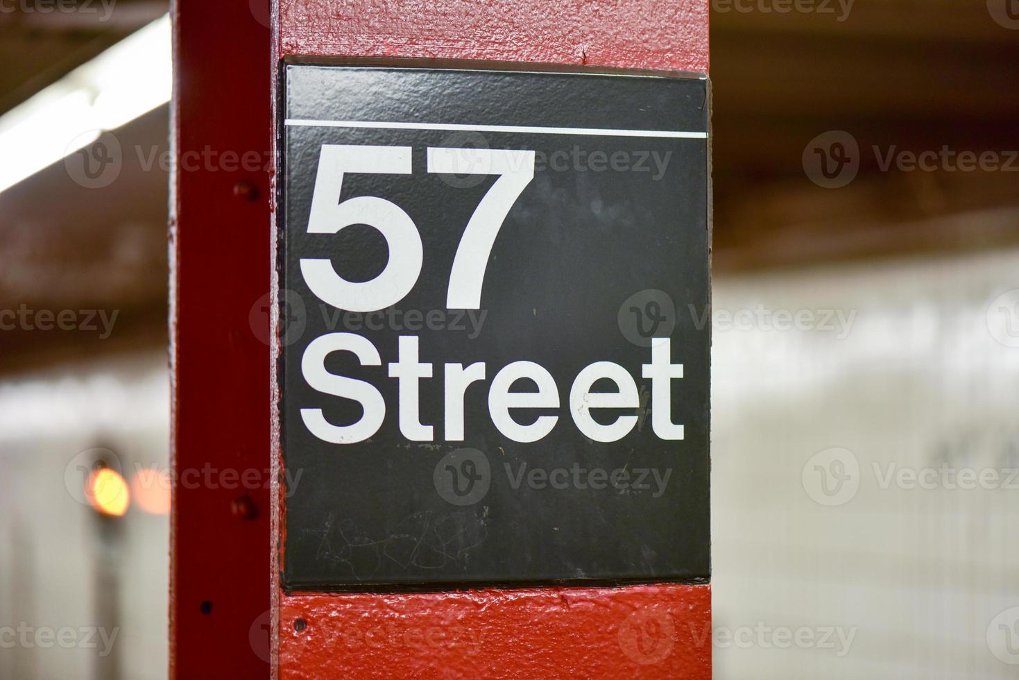 New York City U-Bahnstation 57th Street in Manhattan. foto