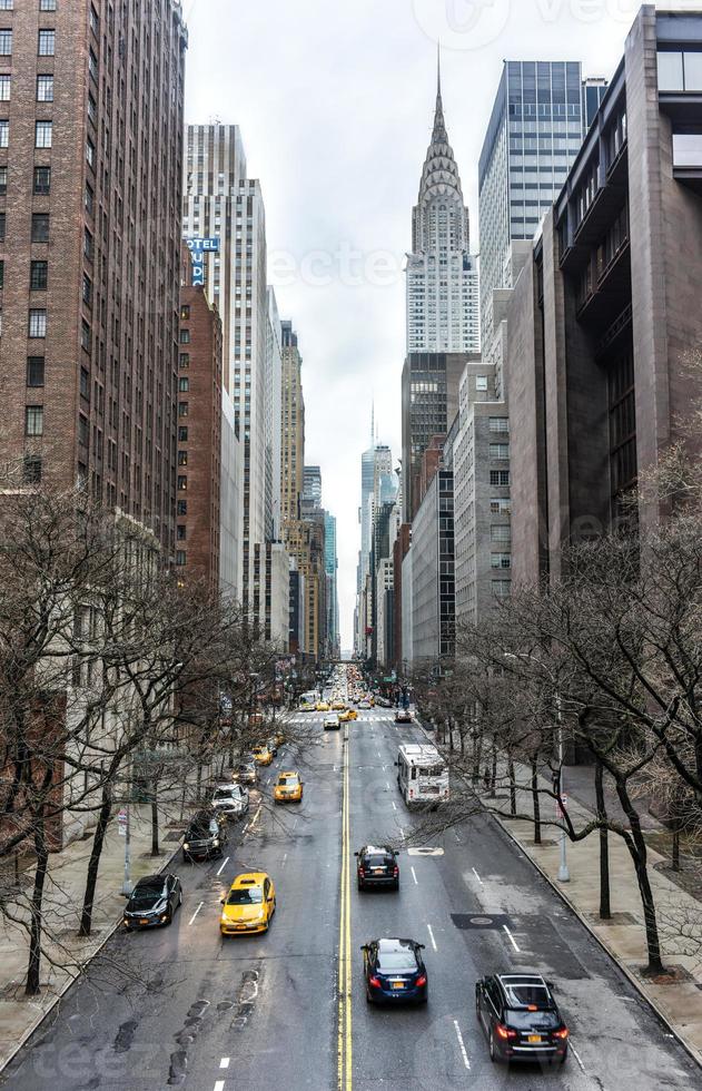 Blick entlang der 42. Straße, Manhattan foto