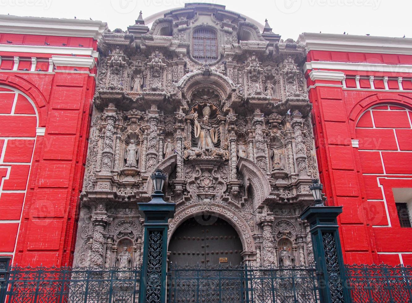 san agustin kirche - lima, peru foto