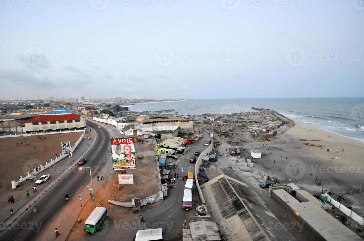 Panoramablick auf Accra, Ghana foto