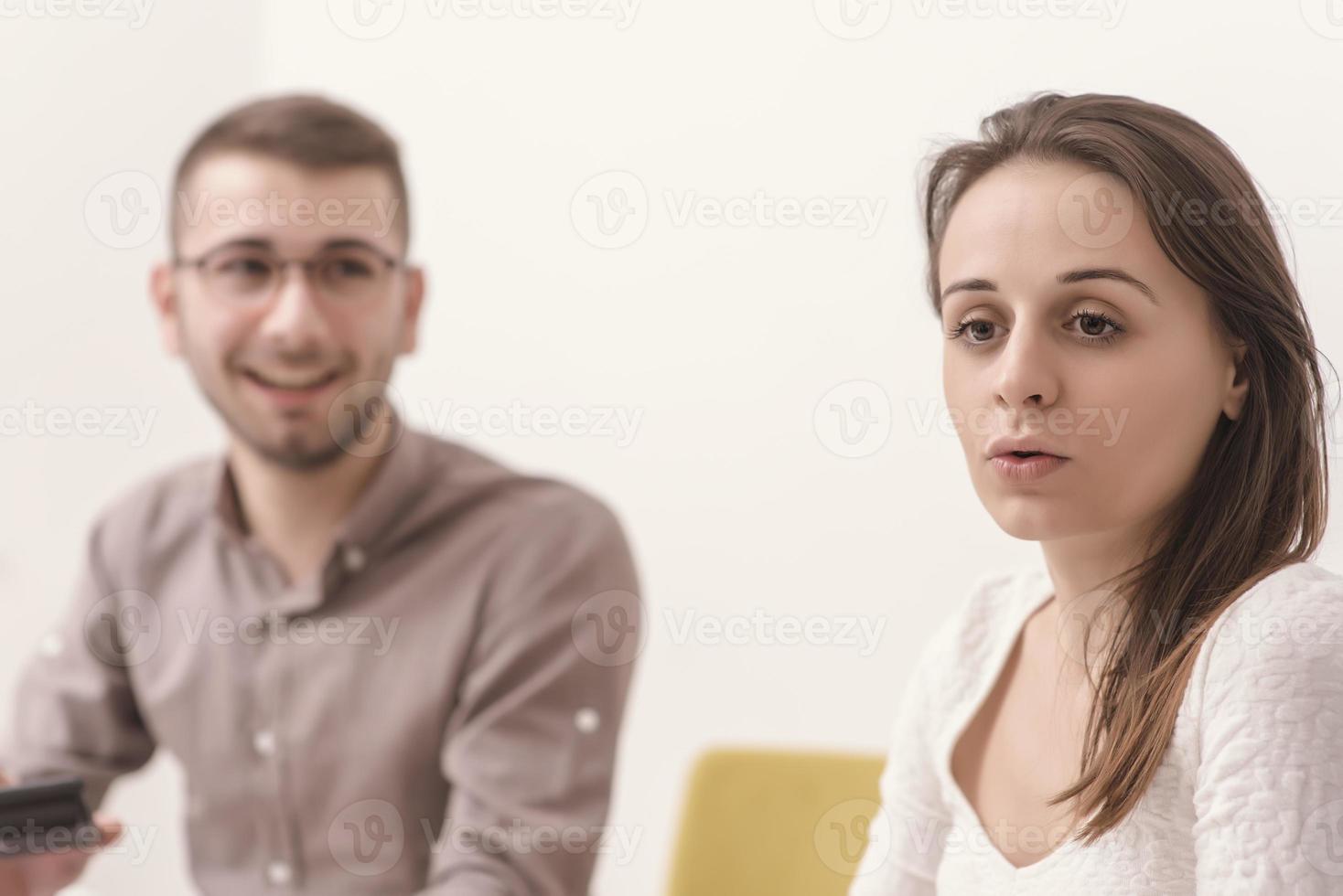 geschäftsleute treffen konferenzdiskussion unternehmenskonzept foto