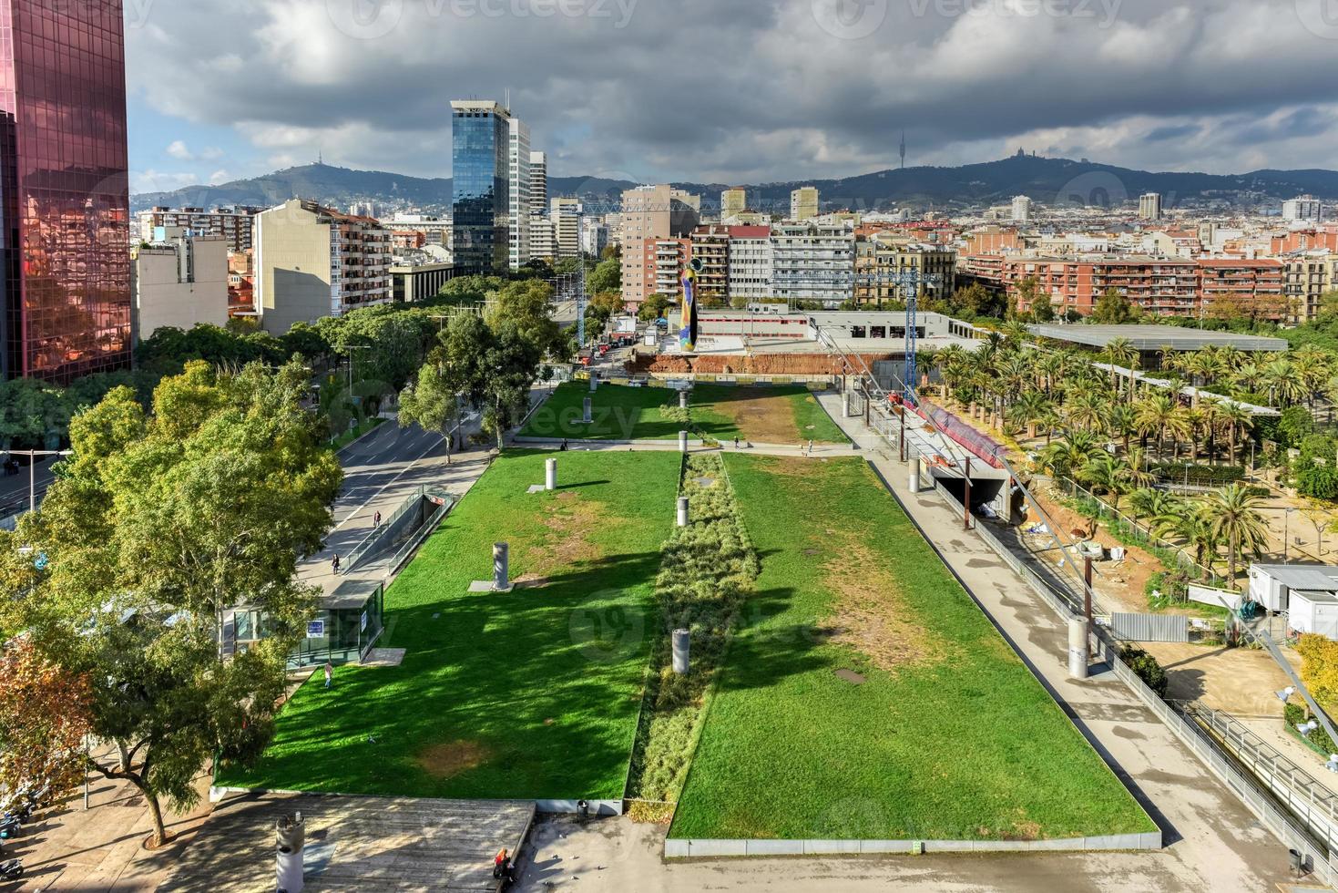 der parc de joan miro in barcelona, katalonien, spanien. foto