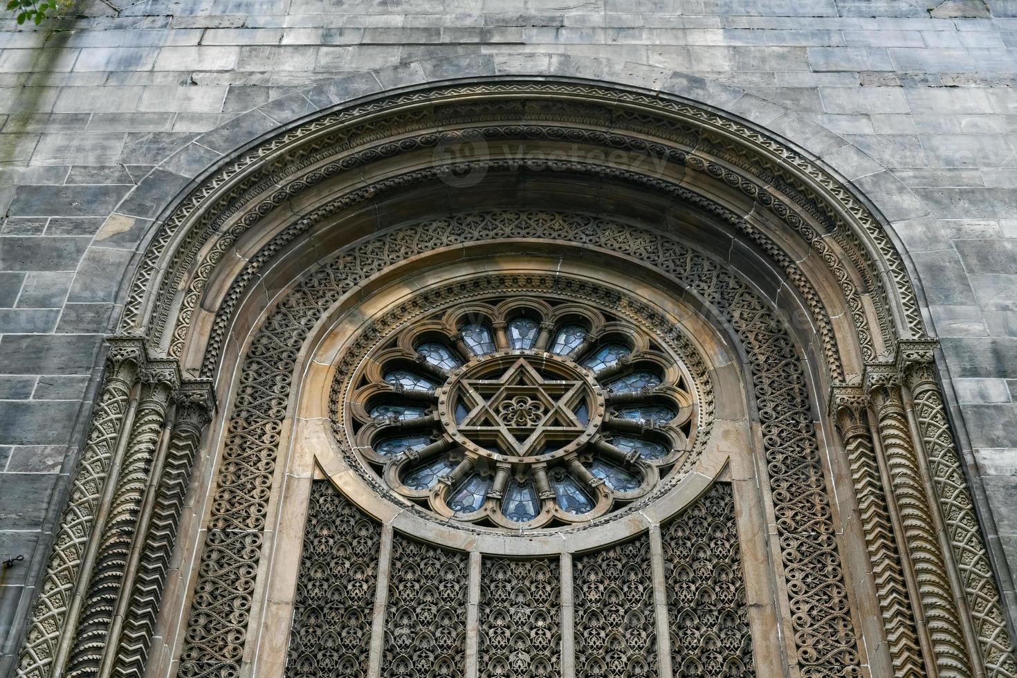 synagoge der gemeinde ohab zedek, erbaut in der maurischen erweckung in new york city foto