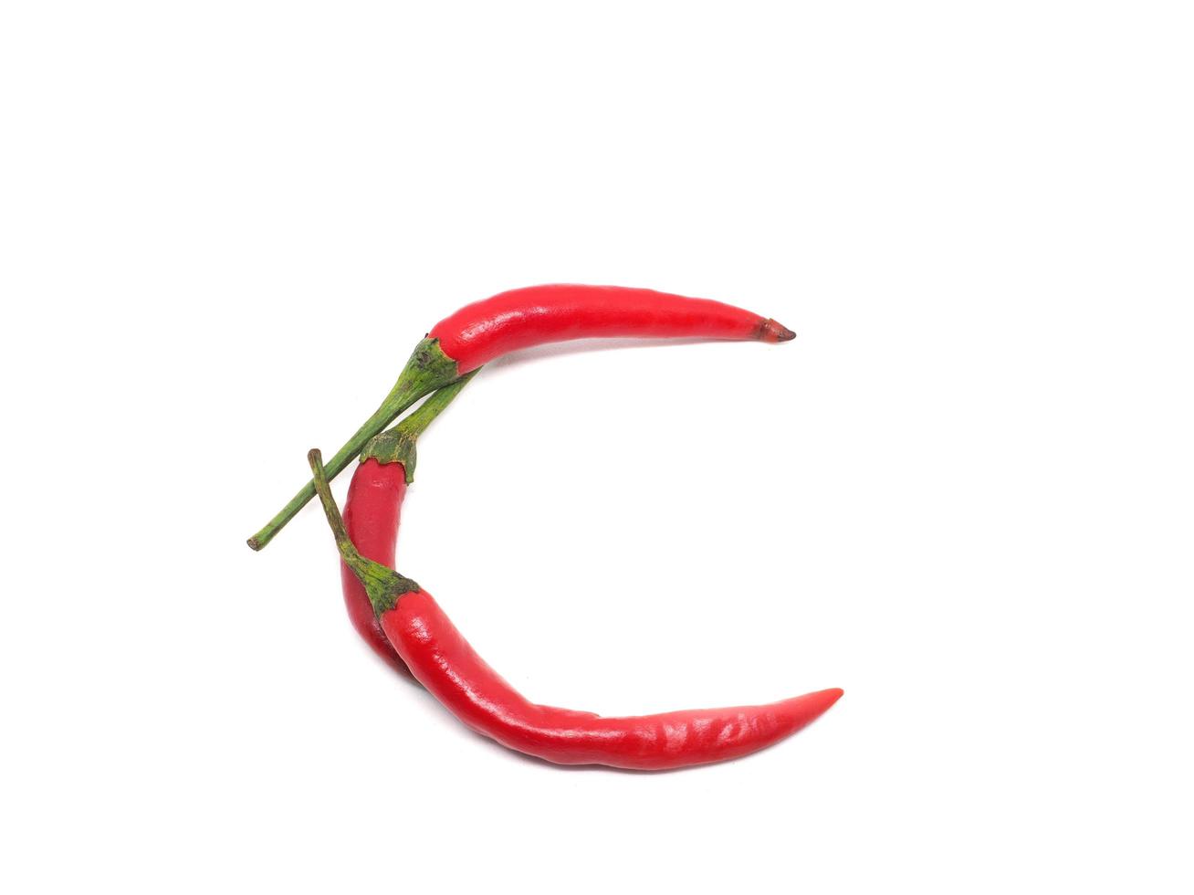roter Chili-Charakter foto