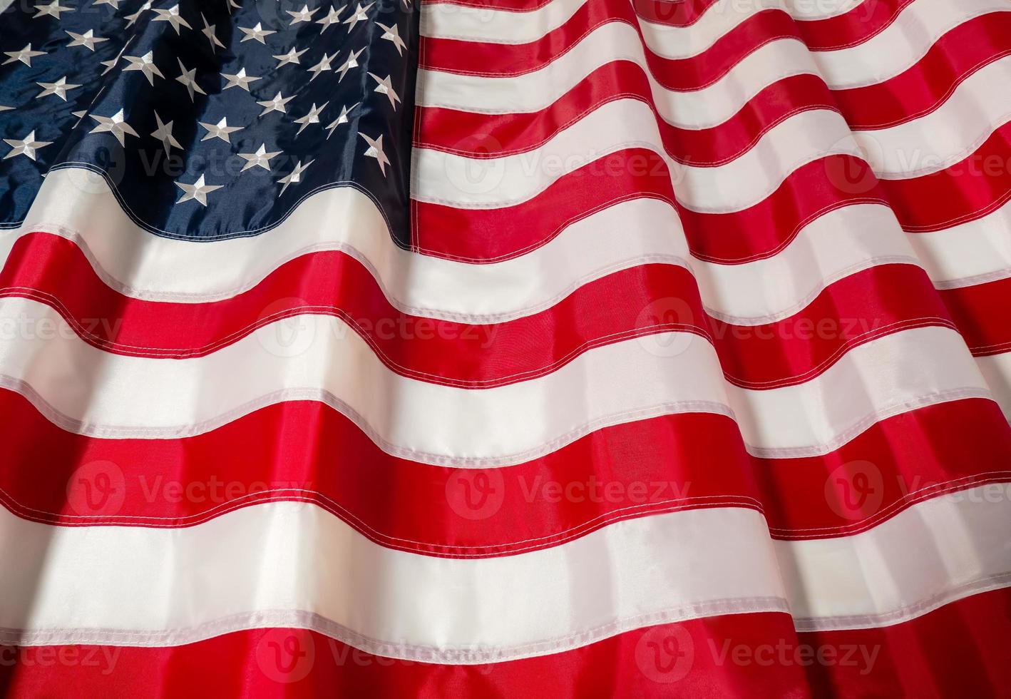 amerikanische flagge der usa. Unabhängigkeitstag am 4. Juli, Gedenktag, Veteranentag, Tag der Arbeit. verwischen foto