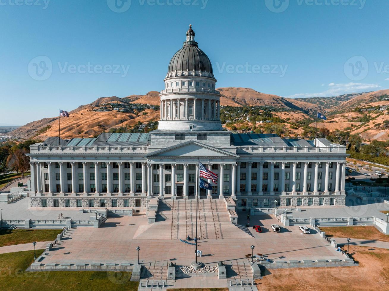 Panoramablick auf das Kapitol von Salt Lake City foto