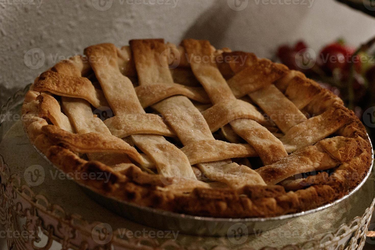 knuspriger Apfelkuchen foto