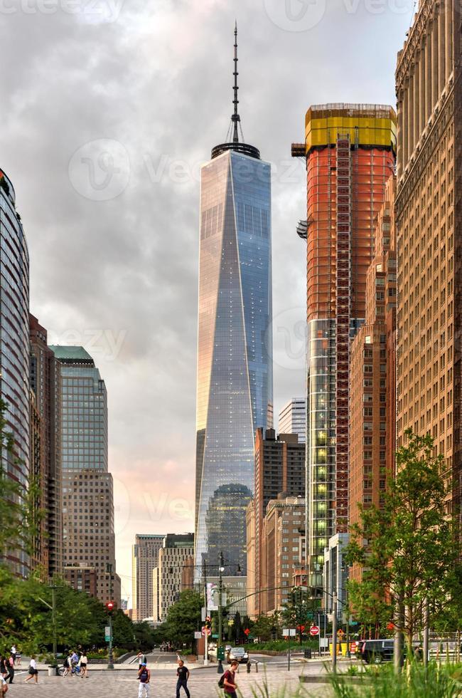 Blick auf das World Trade Center foto