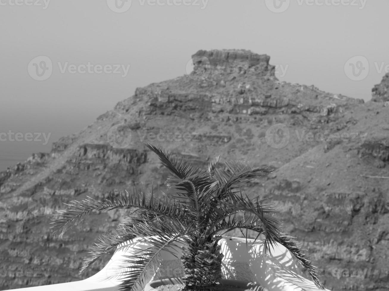 die insel santorini in griechenland foto