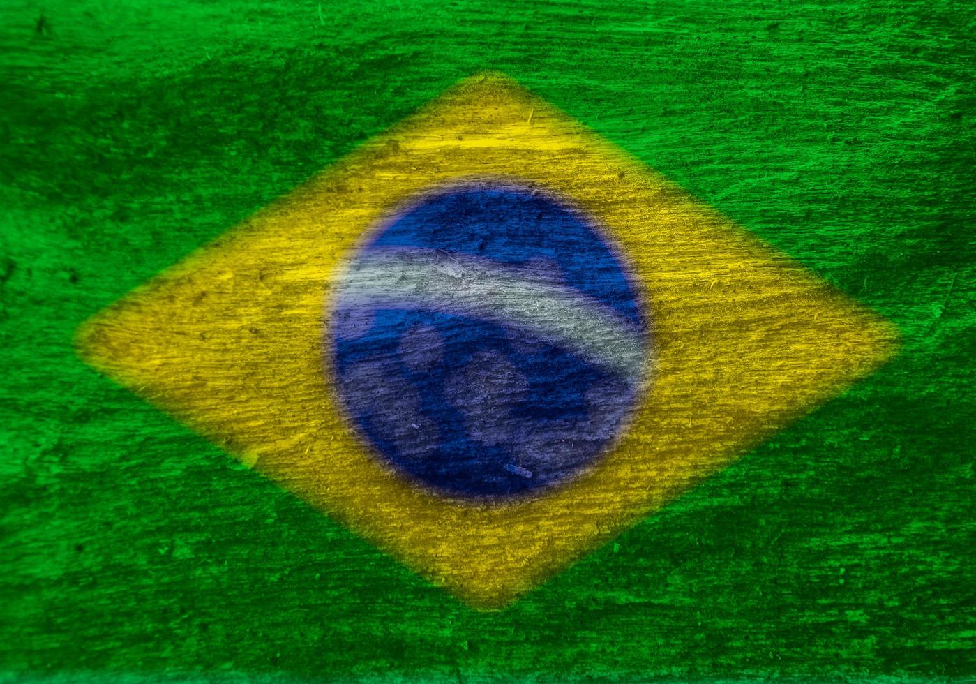 brasilianische Flagge Textur als Hintergrund foto