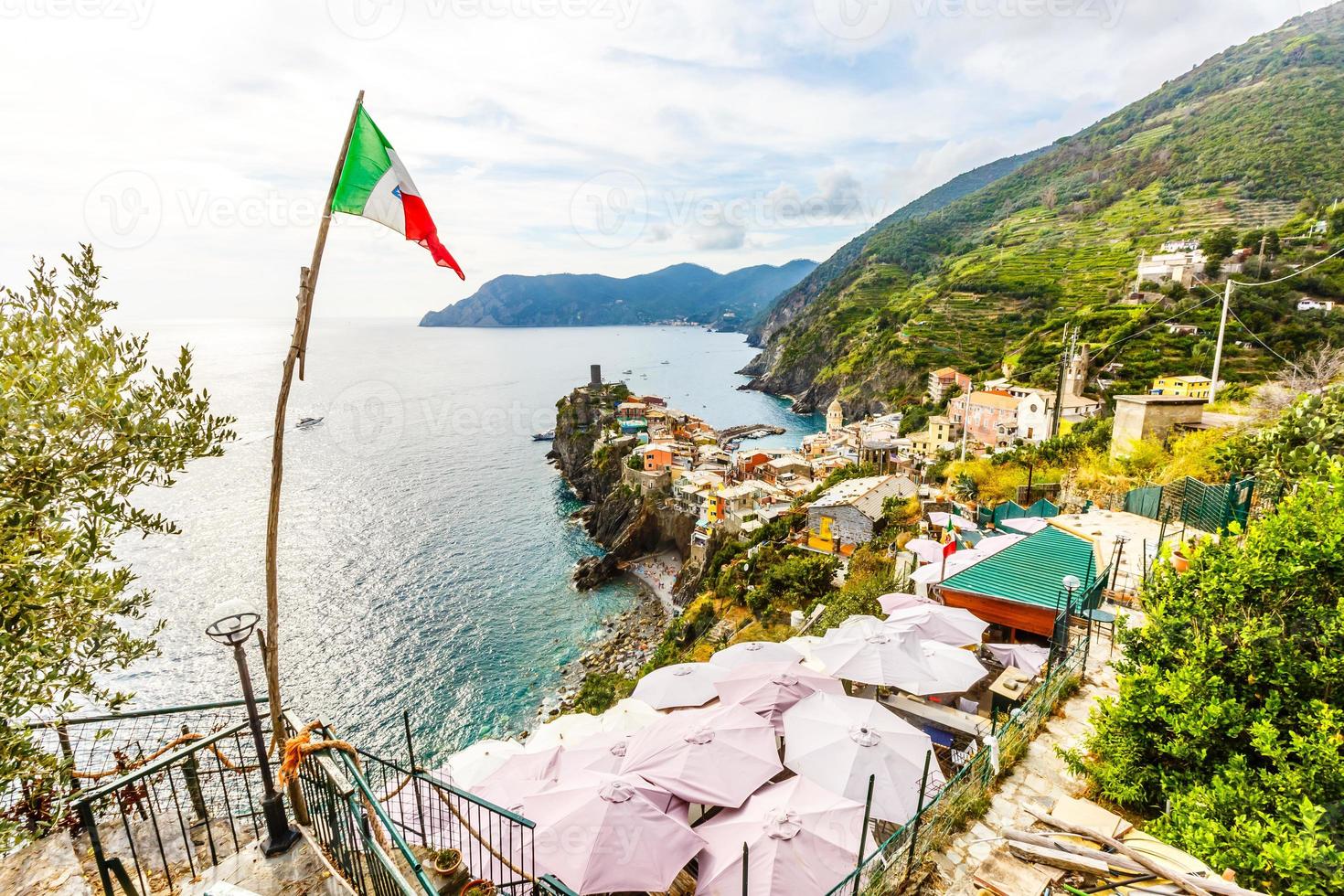 Riomaggiore, Cinqueterre, Nationalpark Cinque Terre, Ligurien, Italien foto