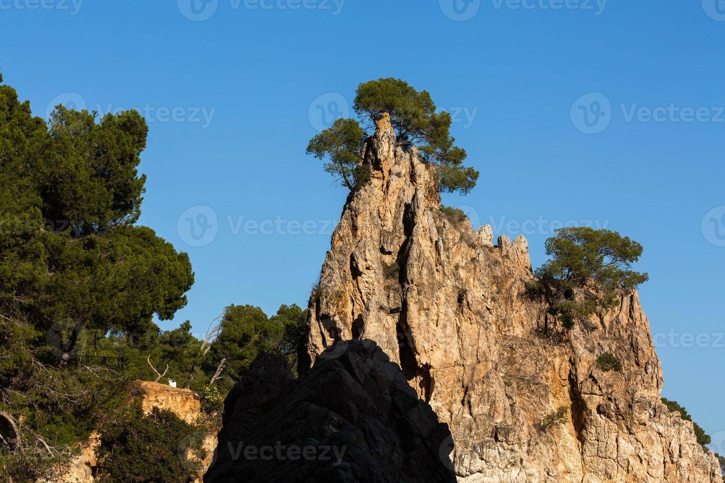 blick auf die küste der costa brava foto