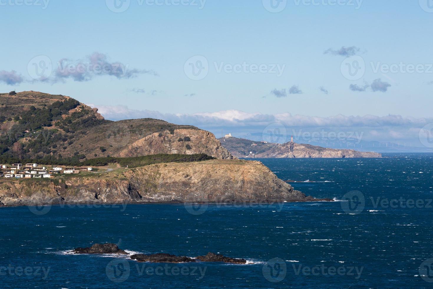 blick auf die küste der costa brava foto