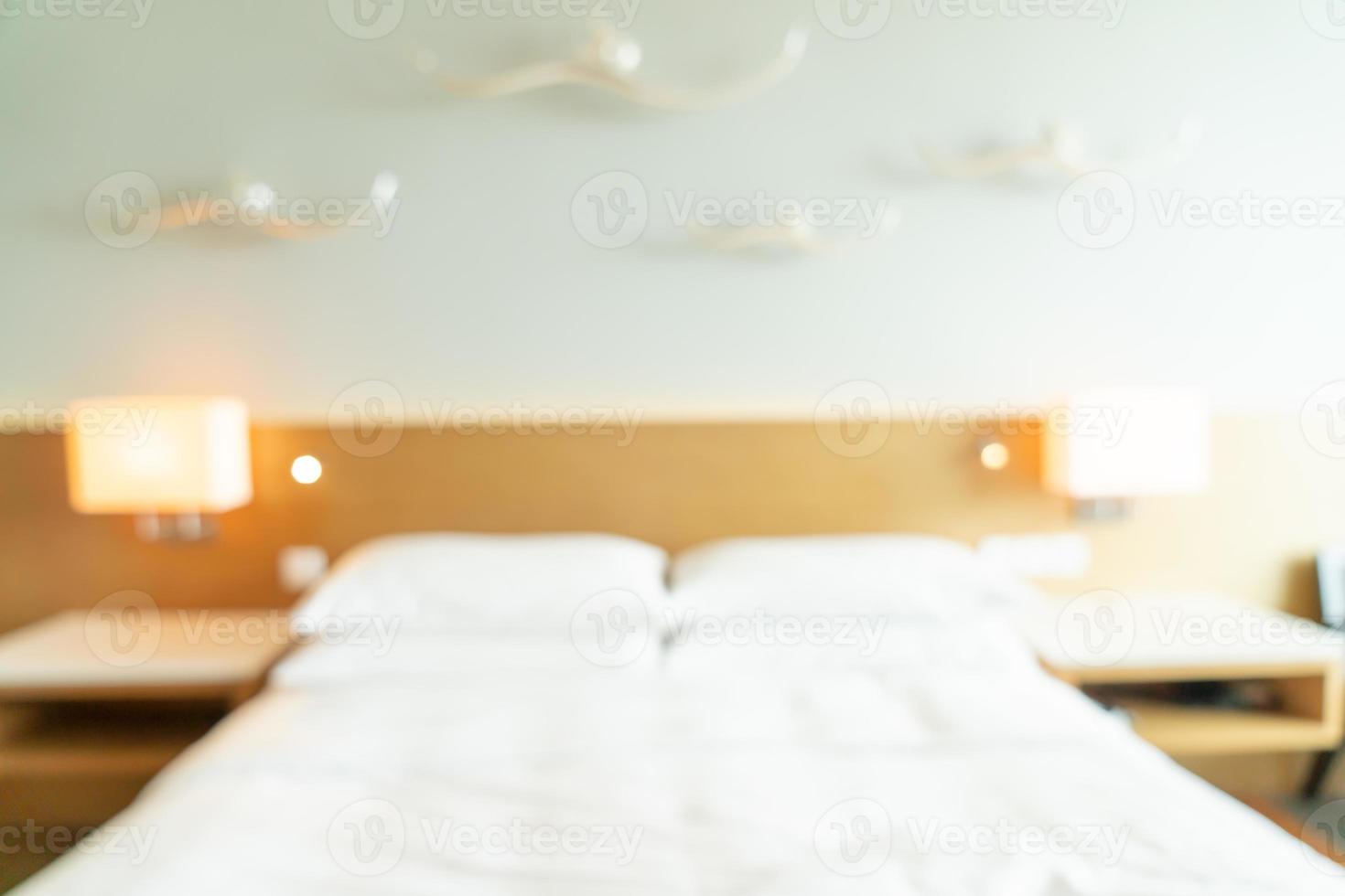 abstrakte Unschärfe Schlafzimmer für Hintergrund foto