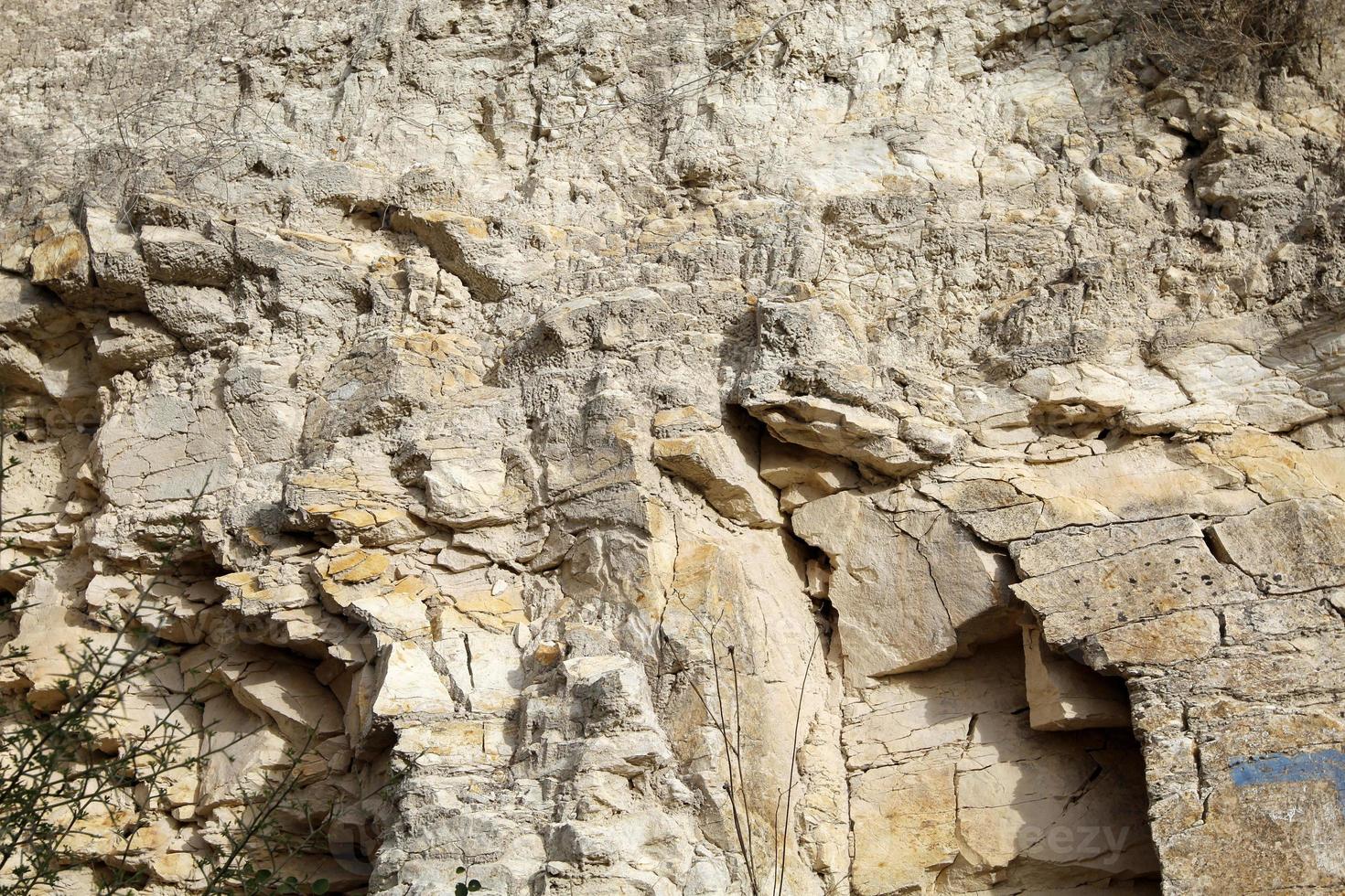 Textur von Steinen und Felsen. abstrakter Steinhintergrund. foto