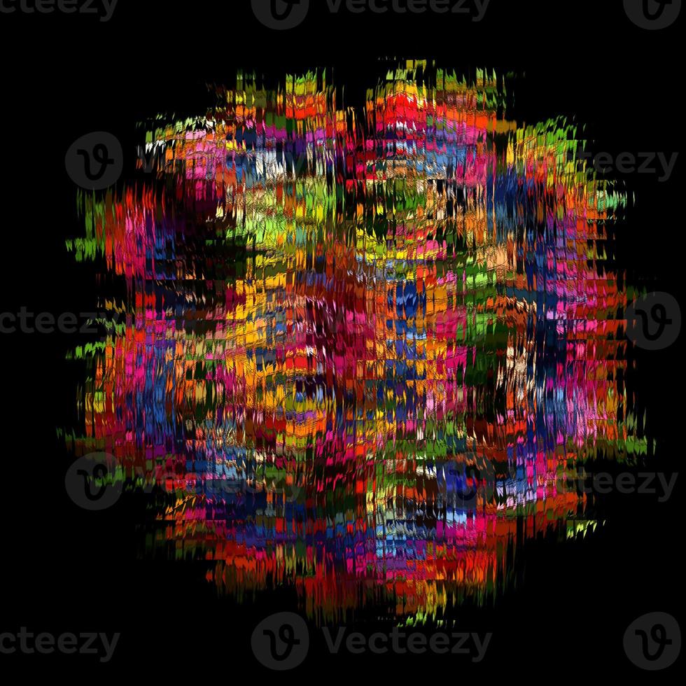 Blumenschal, abstrakter Schal, digital gemaltes abstraktes Design, bunte Textur. fraktale Kunst. abstraktes Textildesign. 3D-Schal-Illustration foto