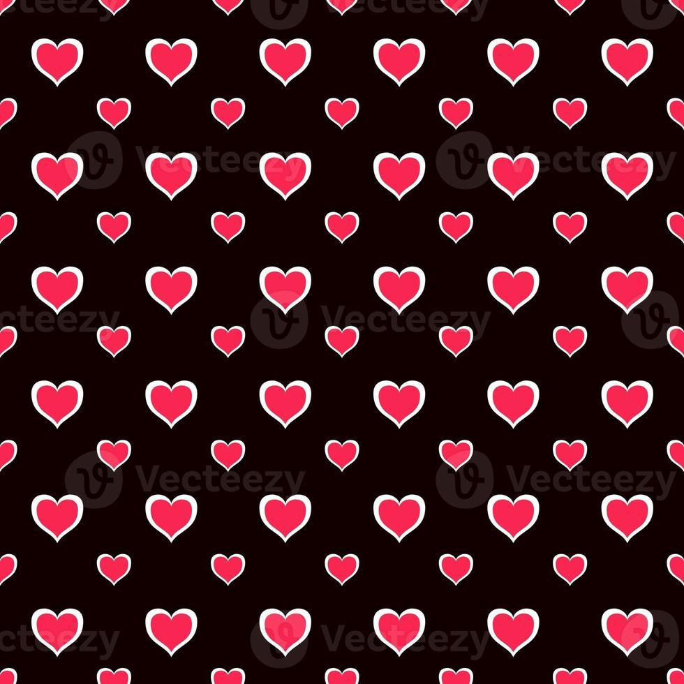 nahtloser hintergrund mit herzen valentine foto