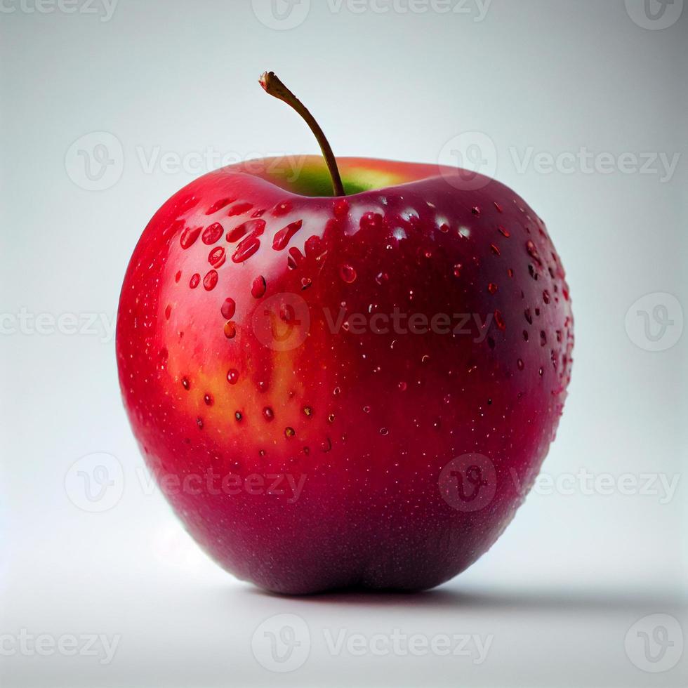 Apfelfrucht isoliert auf weißem Hintergrund. foto