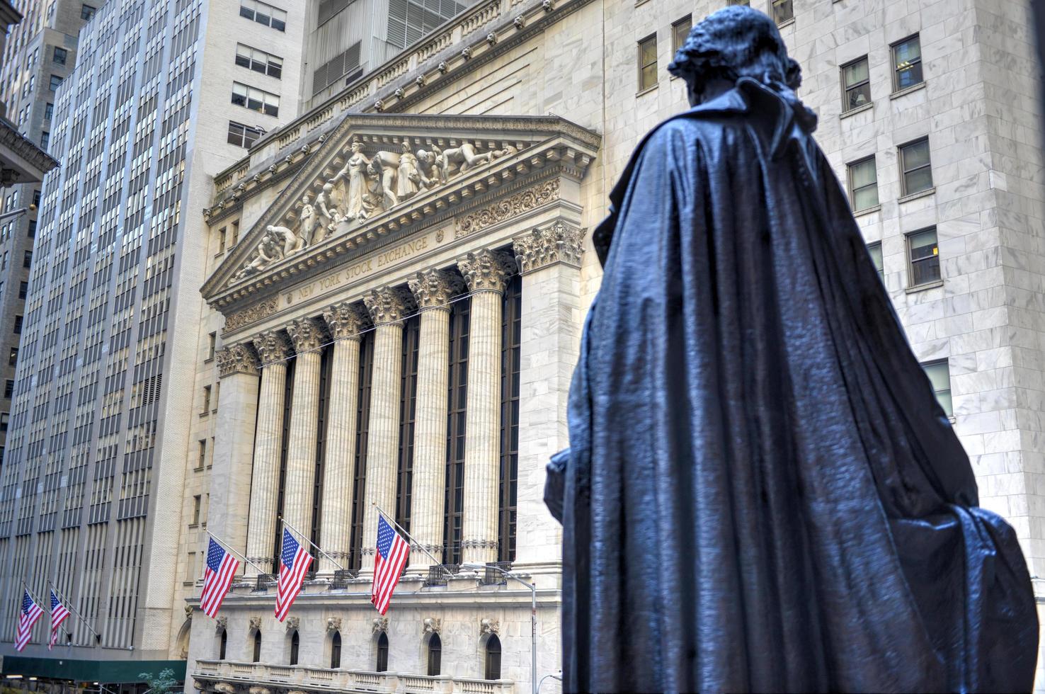 George Washington, Federal Hall, Wall Street, Manhattan, New York, 2022 foto