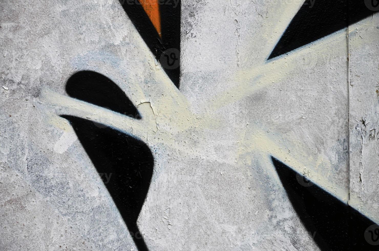 Hintergrundbild der mit bunten abstrakten Graffiti verzierten Wand. Street-Art-Konzept foto