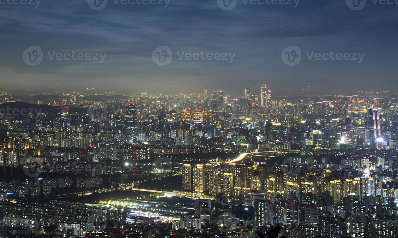 Wohnungslandschaft in Seoul, Korea foto