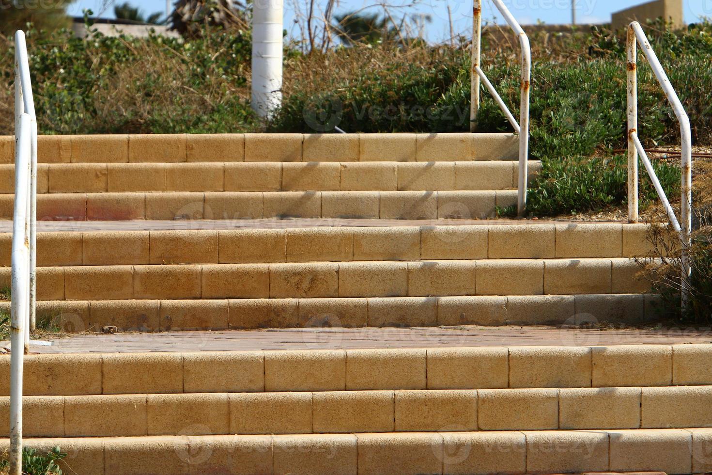 Treppe zum Auf- und Absteigen. foto