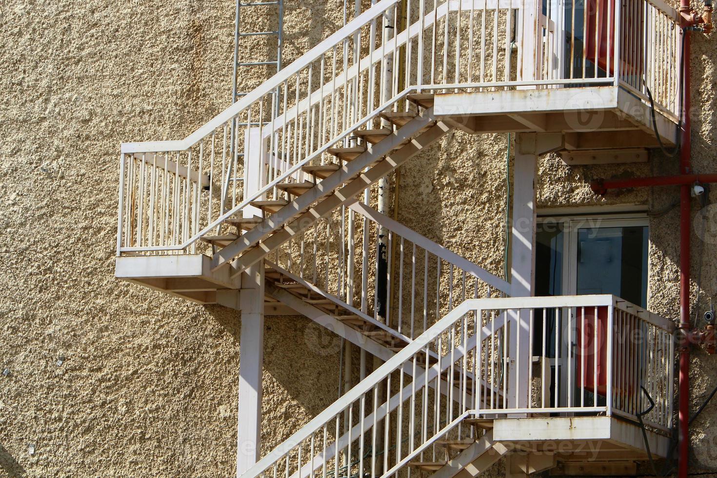 Treppe zum Auf- und Absteigen. foto