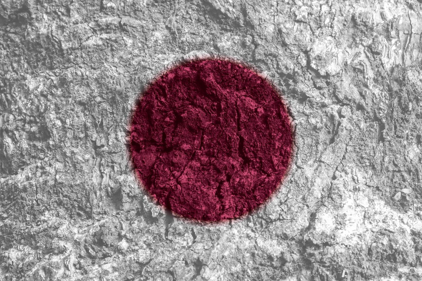 Textur der japanischen Flagge als Hintergrund foto