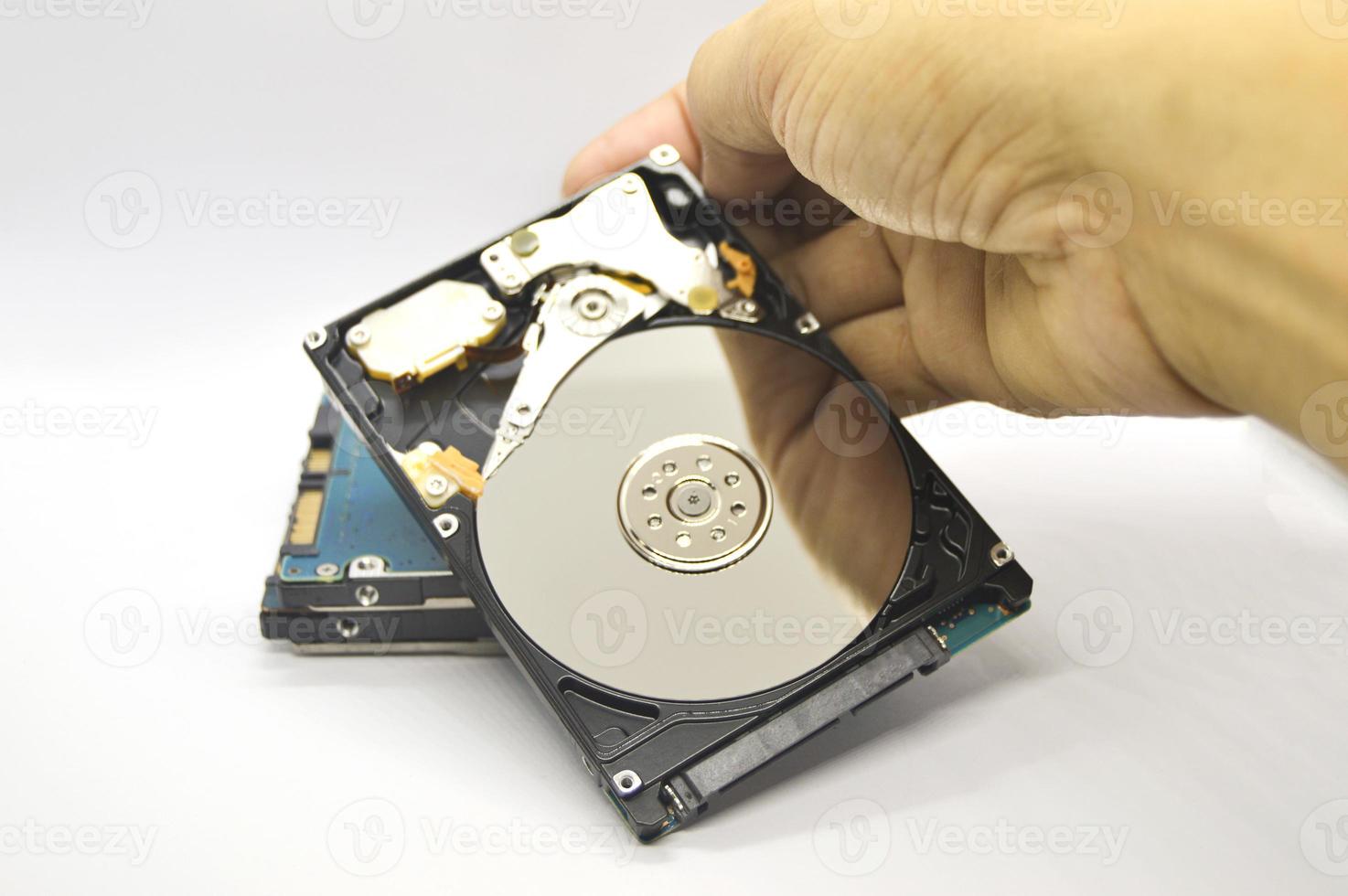 2,5-Zoll-Festplatten-Images vom Typ Spinning Disk werden heute noch häufig verwendet. foto