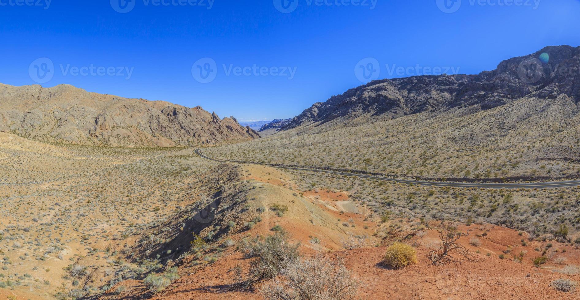 Panoramablick aus der Wüste von Arizona foto