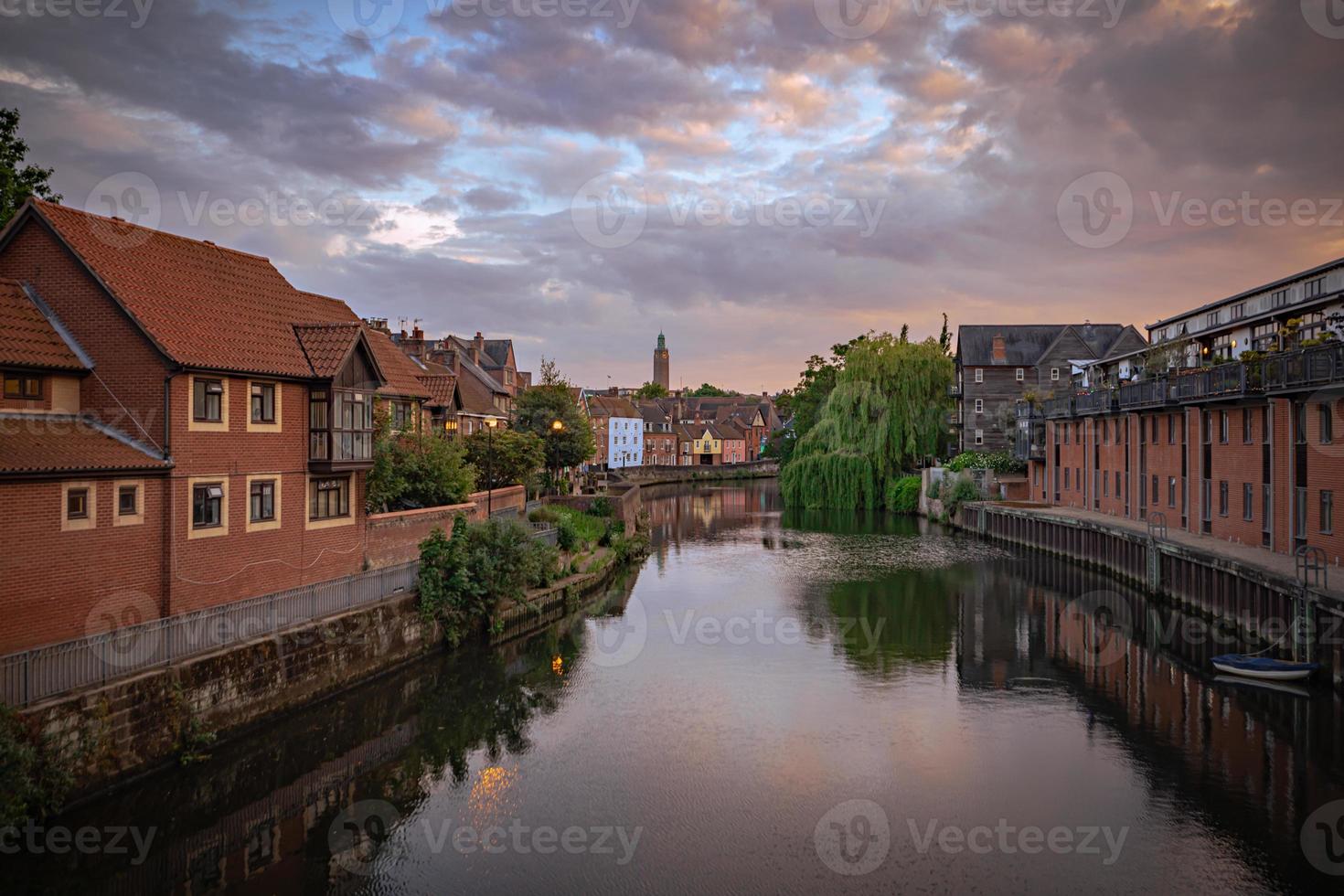 Altstadt von Norwich in Norfolk, England. foto