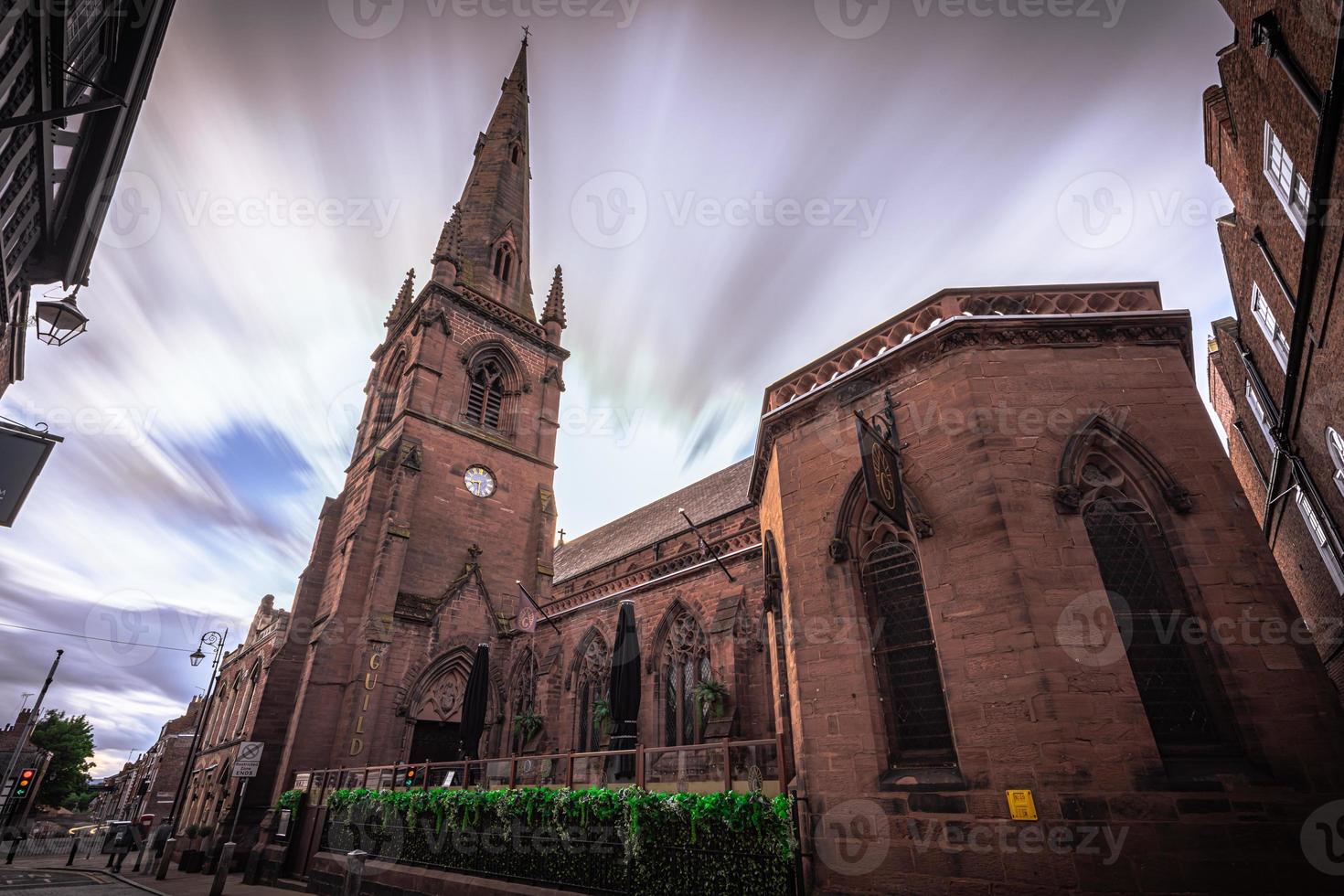 mittelalterliche Stadt Chester, England. foto