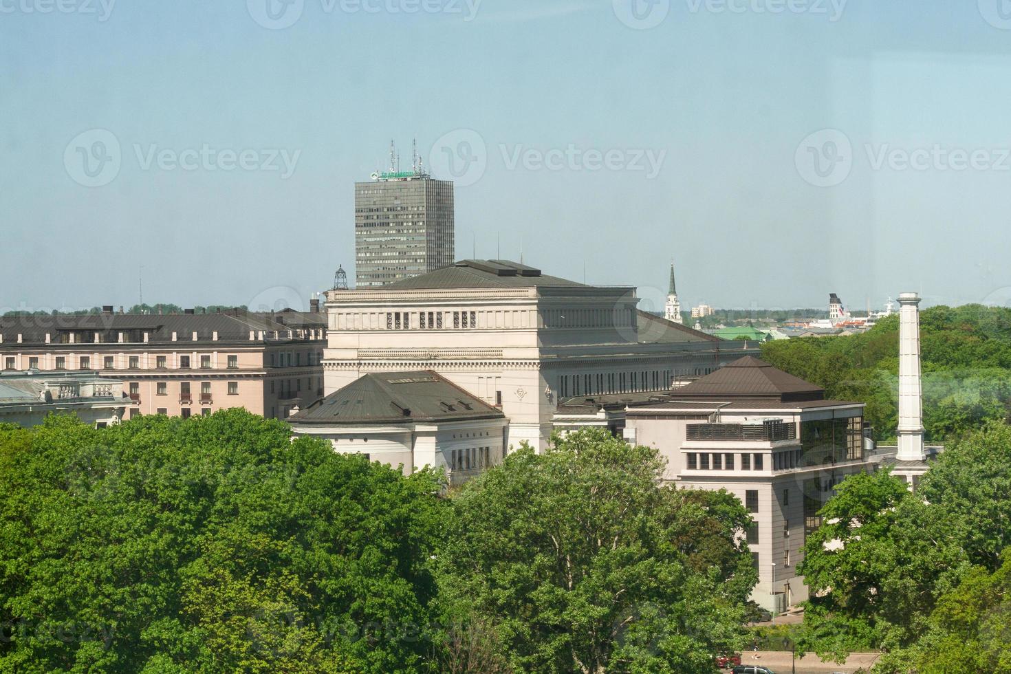 Riga von oben im Sommer foto