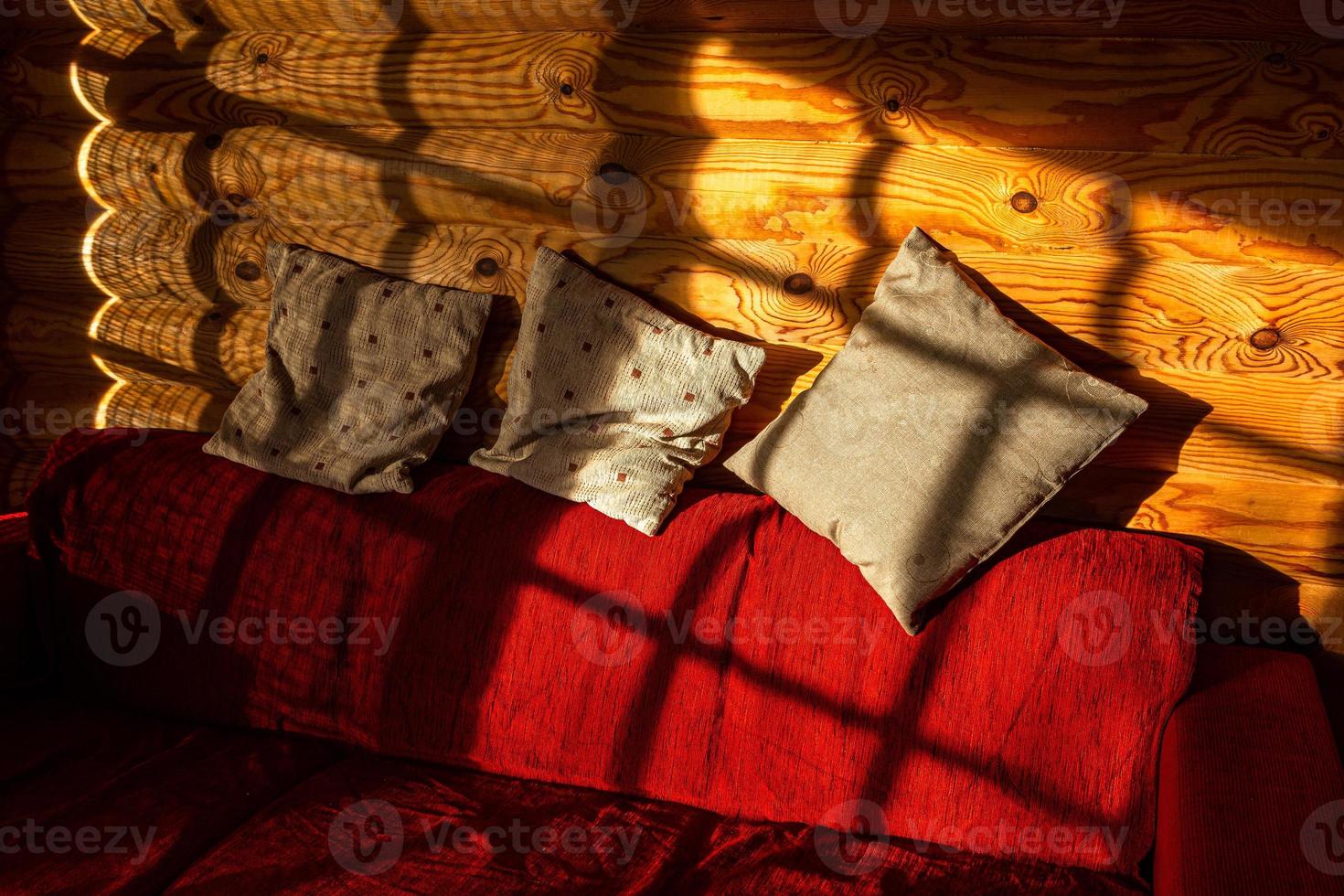 Schatten auf den Kissen foto