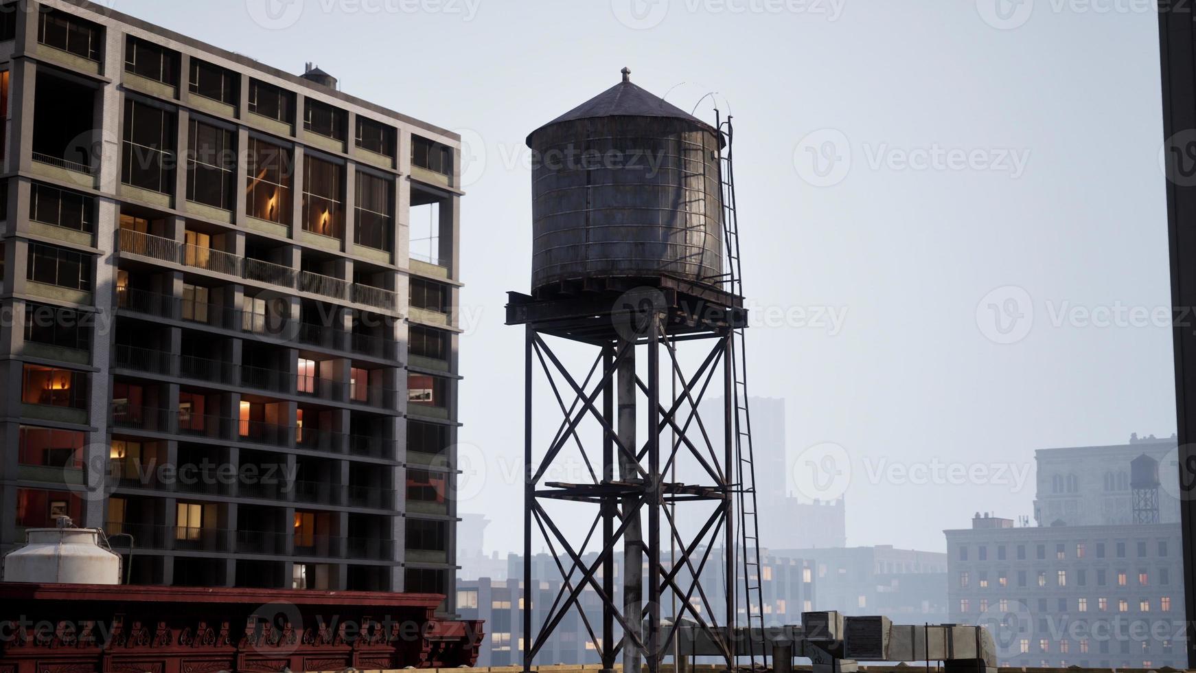 New Yorker Wasserturm-Tankdetail foto