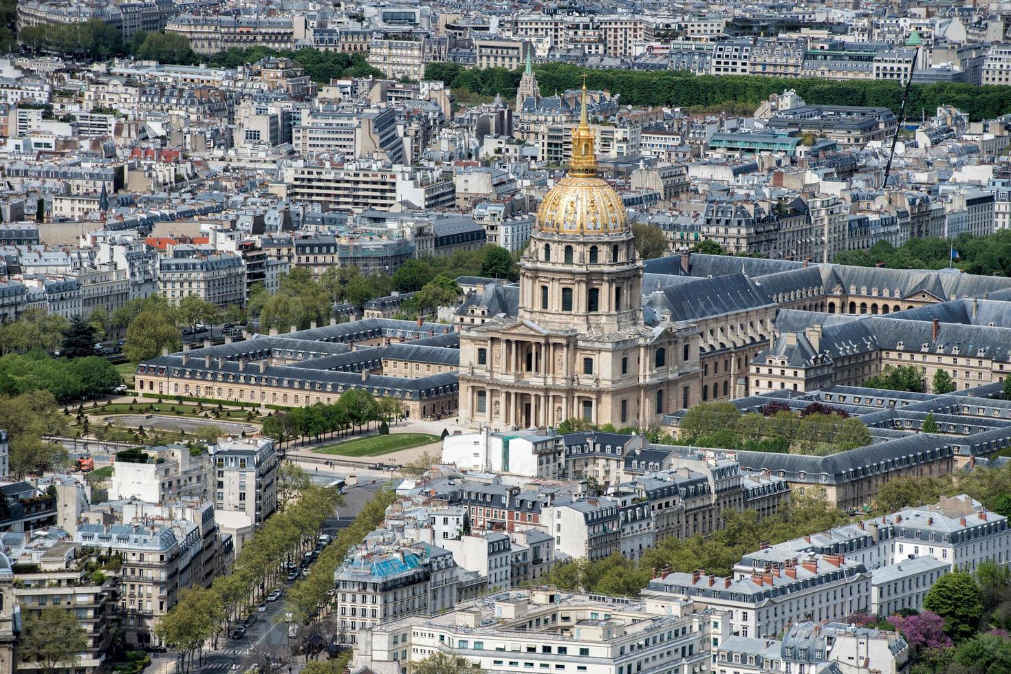 paris blauer himmel luftbild landschaftspanorama foto