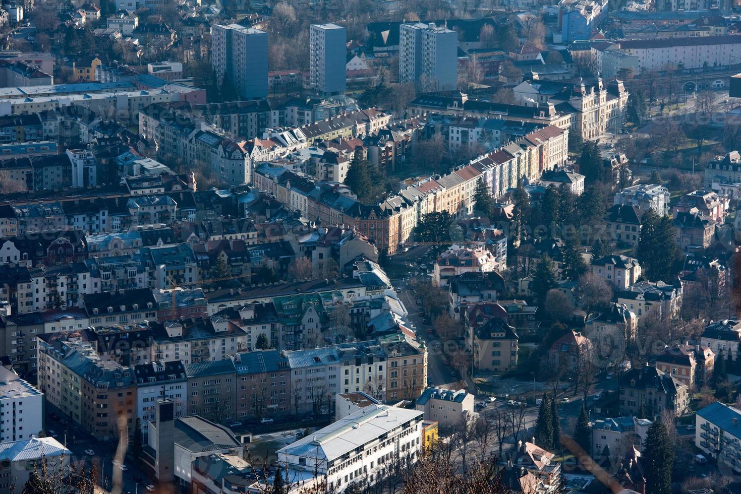 innsbruck luftaufnahme landschaftspanorama foto