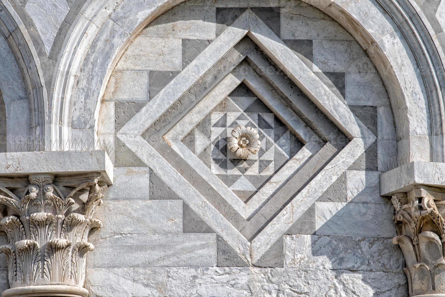 pisa dome und schiefer turm nahaufnahme detailansicht foto