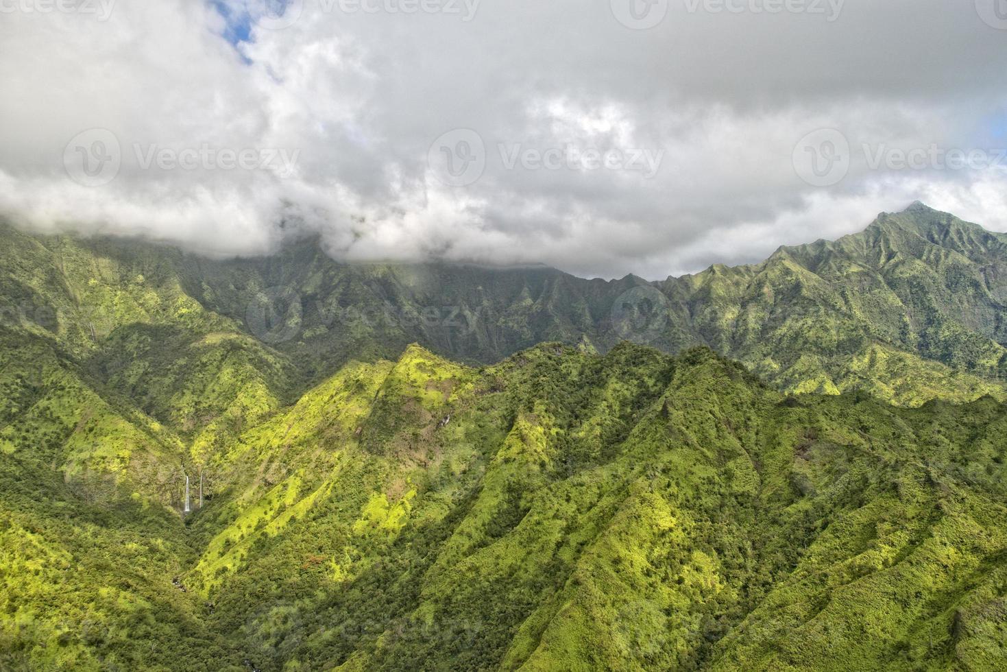 kauai hawaii insel berge luftbild foto