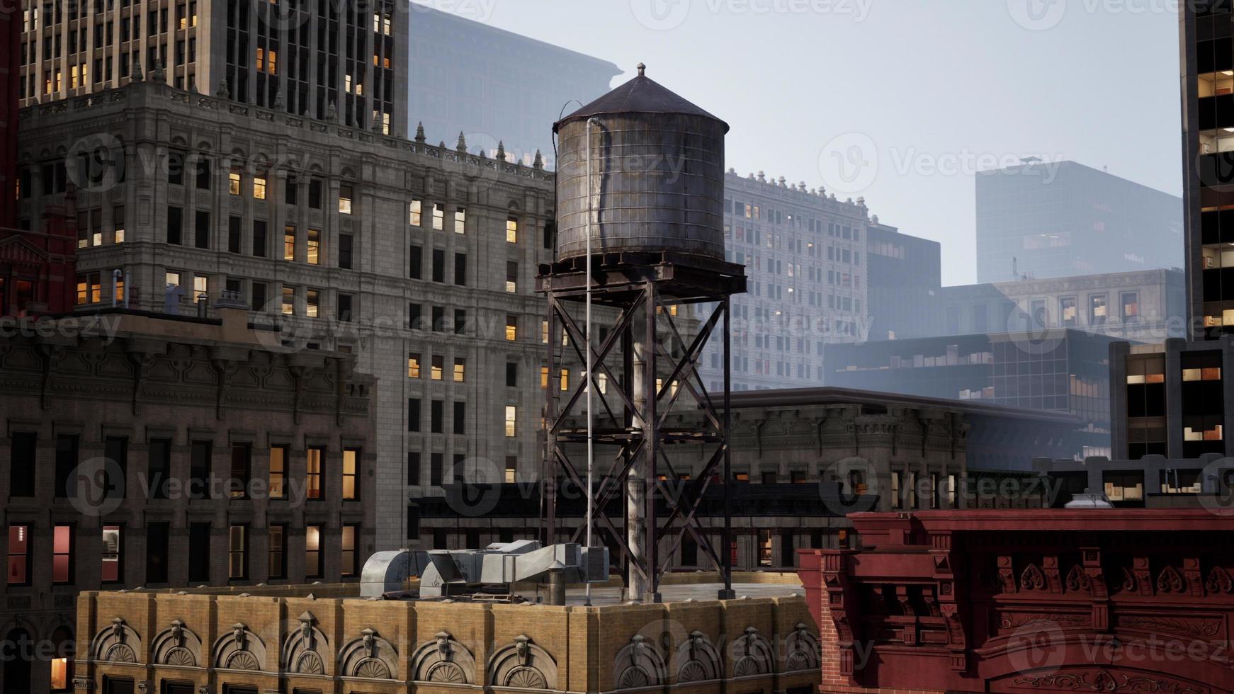 New Yorker Wasserturm-Tankdetail foto