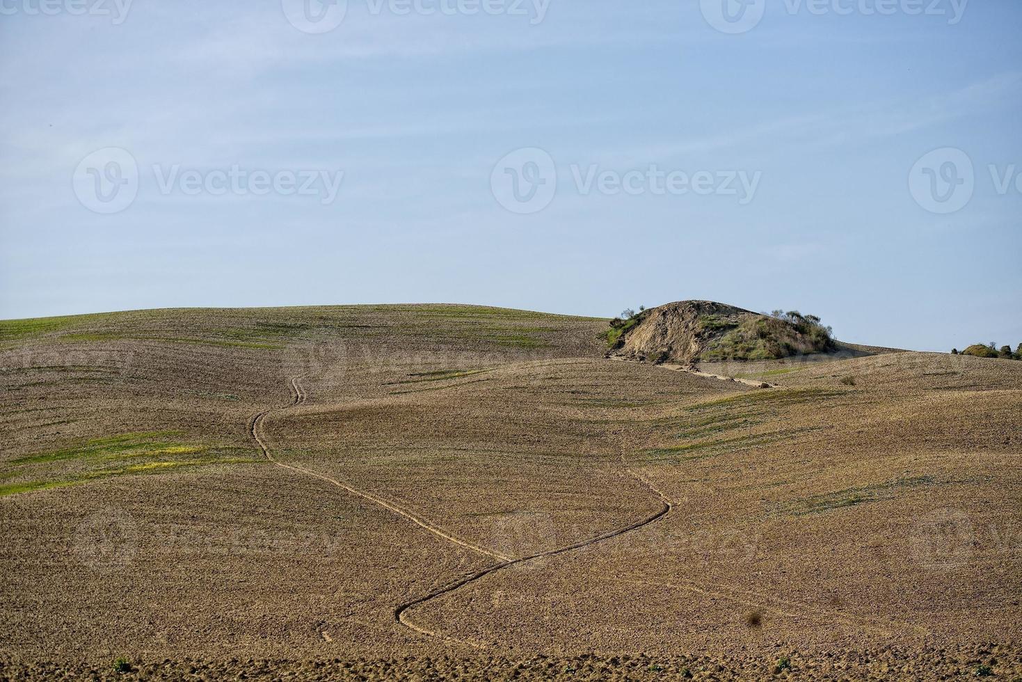 Hügellandschaft der Toskana foto