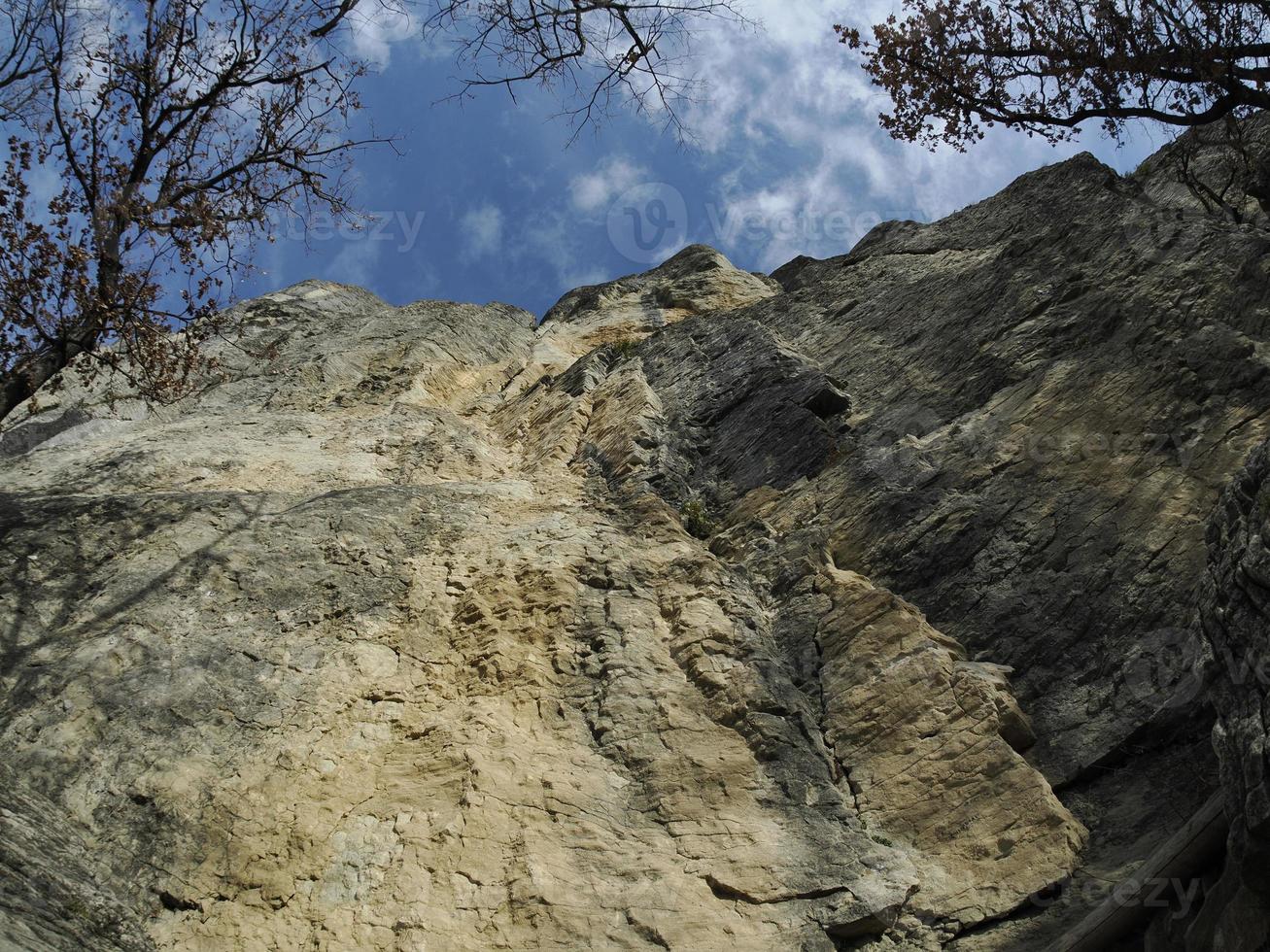 Bismantova-Stein eine Felsformation im toskanisch-emilianischen Apennin foto