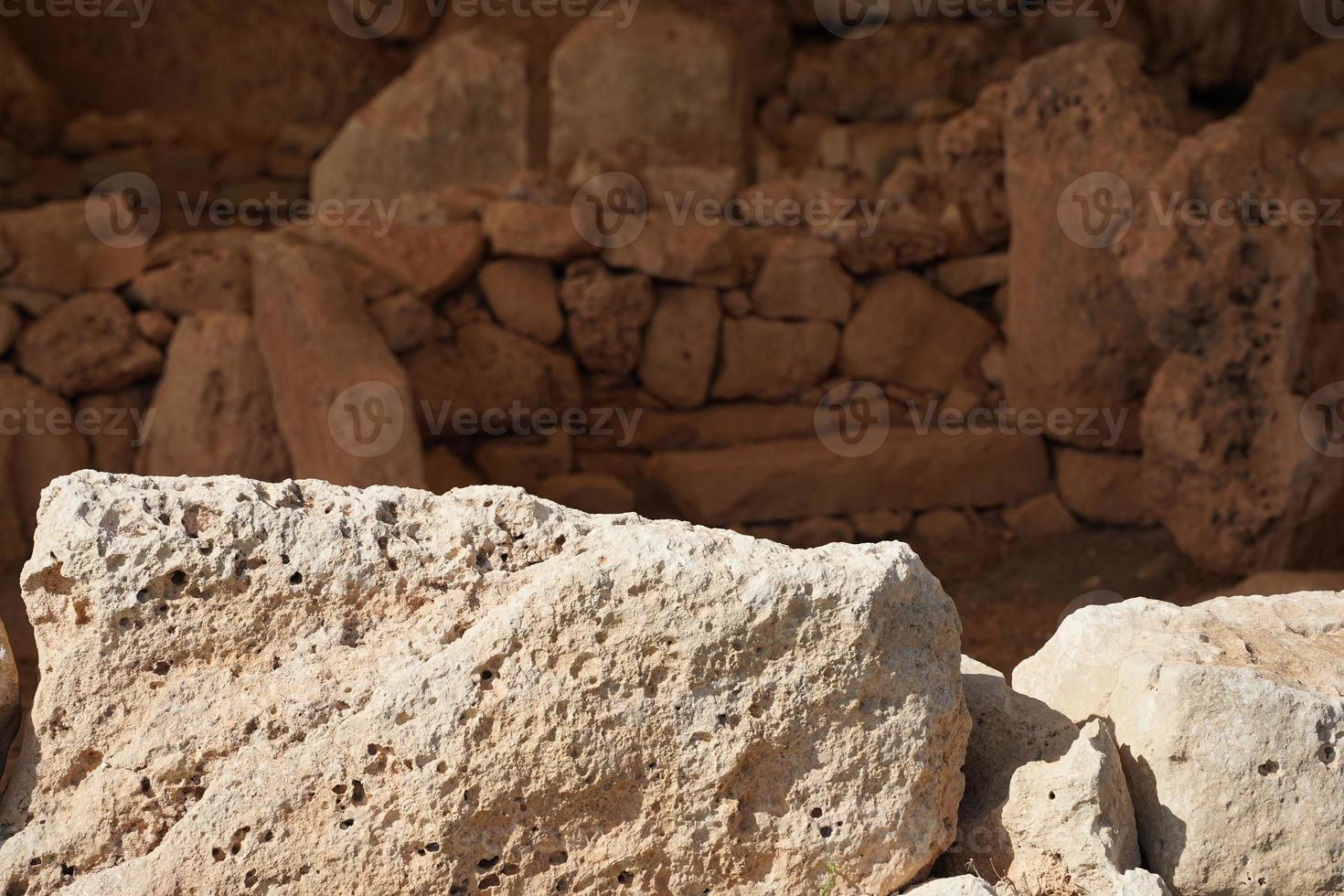 malta megalitischer tempel archäologische stätte foto