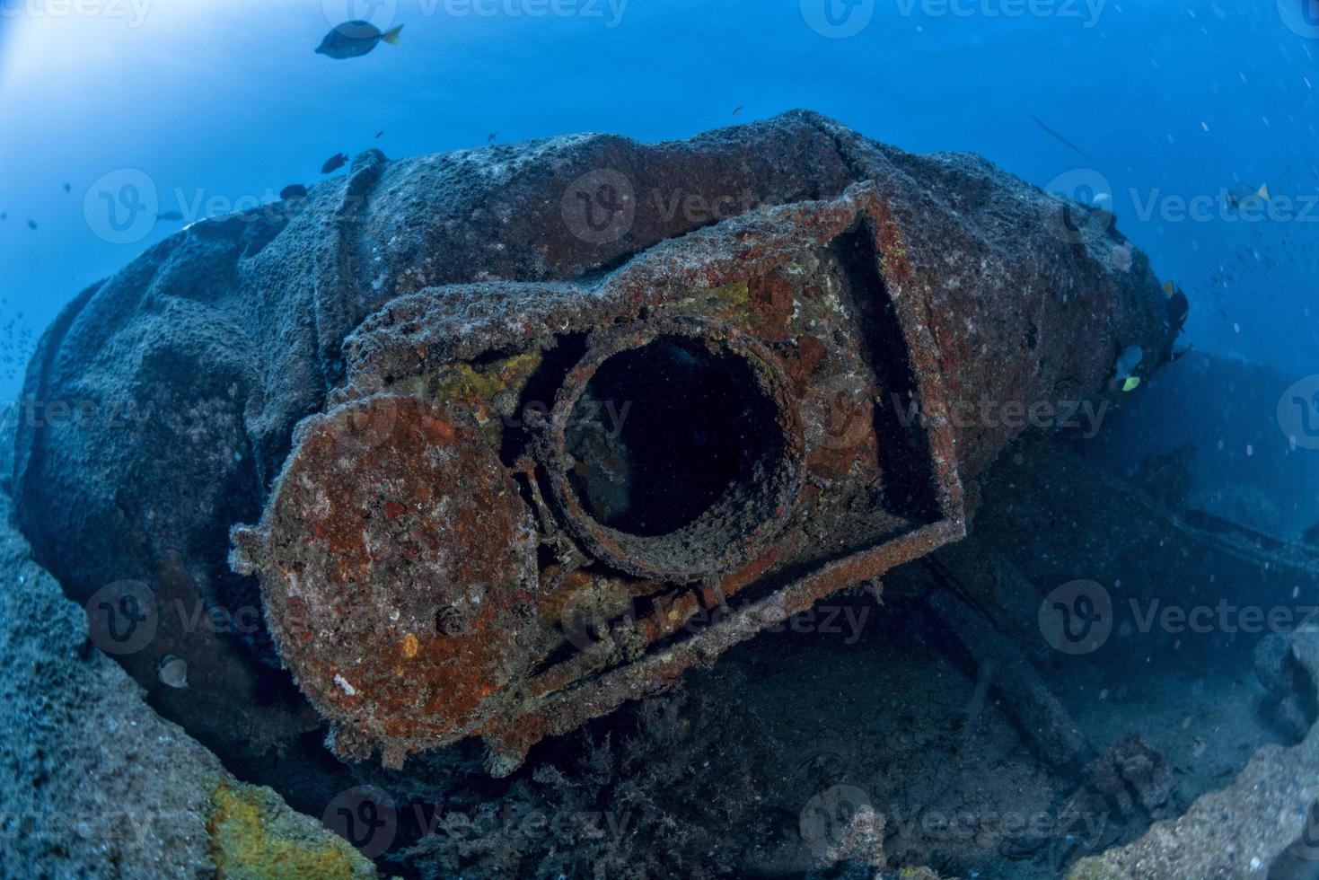 Schiffswrack in Bali Indonesien Indischer Ozean foto