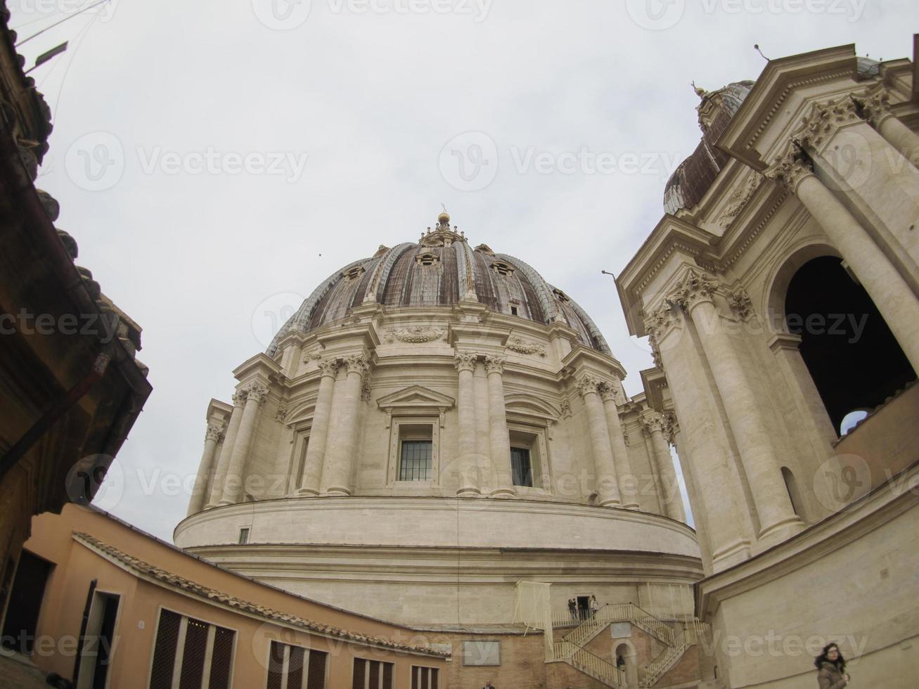 Petersdom Rom Blick vom Dach foto